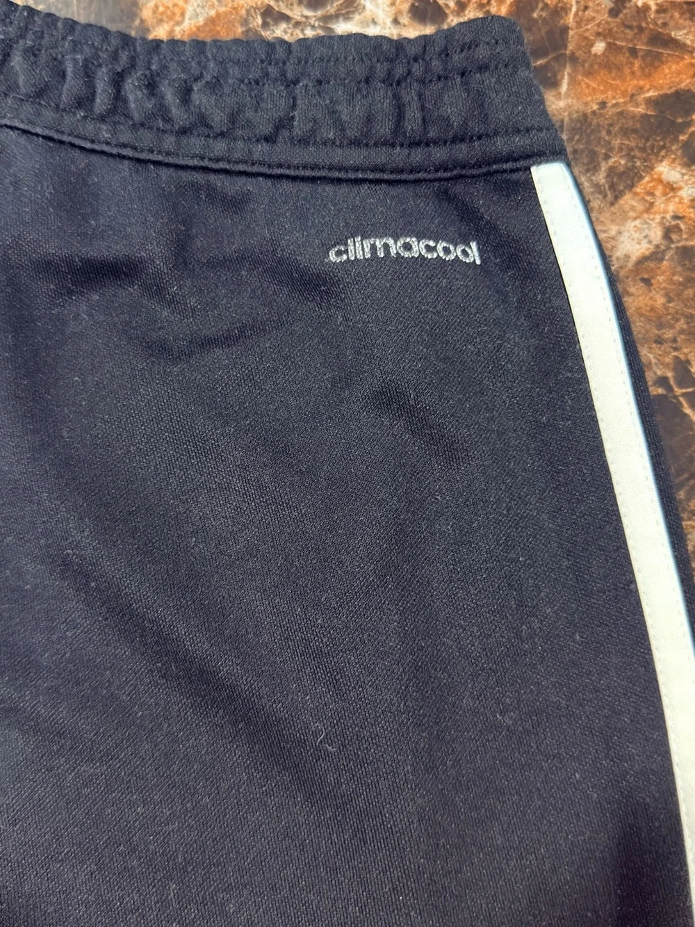 adidas Black Joggers with White Stripes and Logo